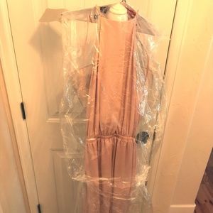 Dusty blush crisp SMYMU Bridesmaid dress